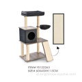 Kualitas Tinggi Sisal Cat Tree House Grey Cat Furniture Pet Gores Condo Condo Post Tower